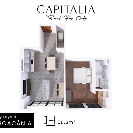 Michoacan Luxury Apartments By Capitalia Mexiko-Stadt Exterior foto